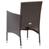 Hagespisestoler 2 stk polyrotting brun