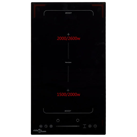 Induksjonstopp med 2 plater Flexizone berøringskontroll 3500W
