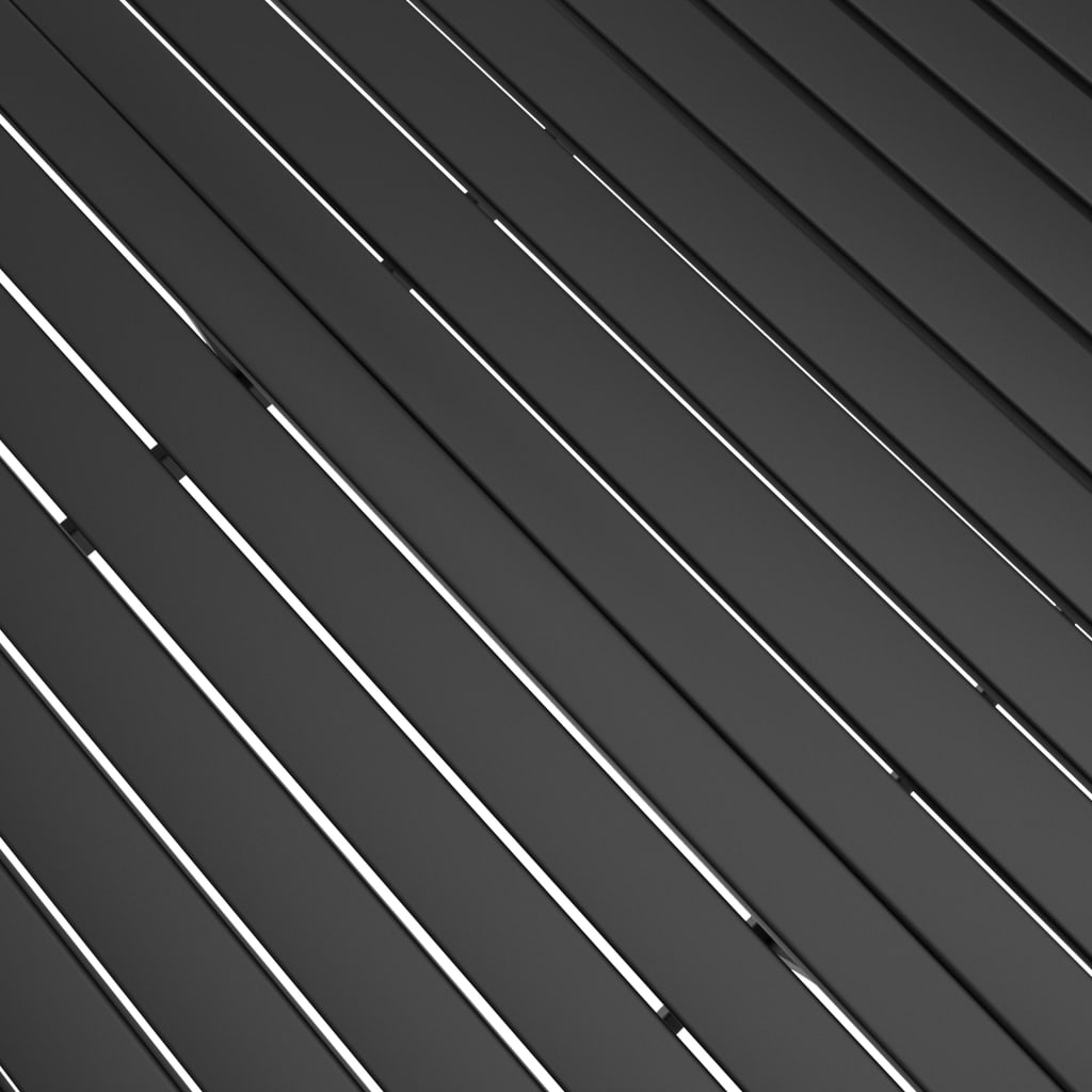 Hagebord antrasitt 190x80x72 cm stål