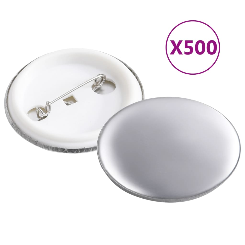 Buttonsmaskin med 500 buttonsdeler med nål 37 mm
