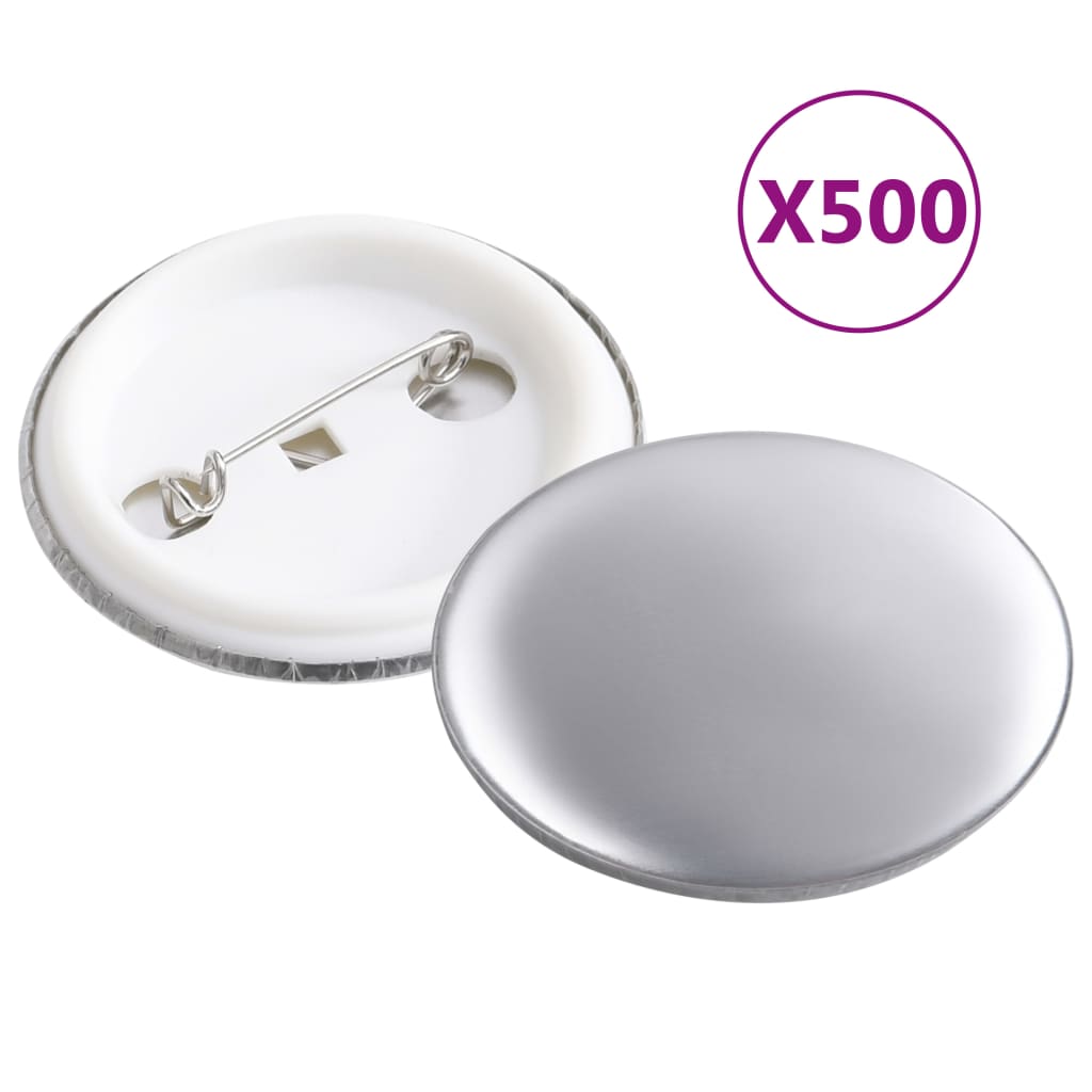 Buttonsmaskin 500 buttonsdeler med nål 37 mm roterende stempel