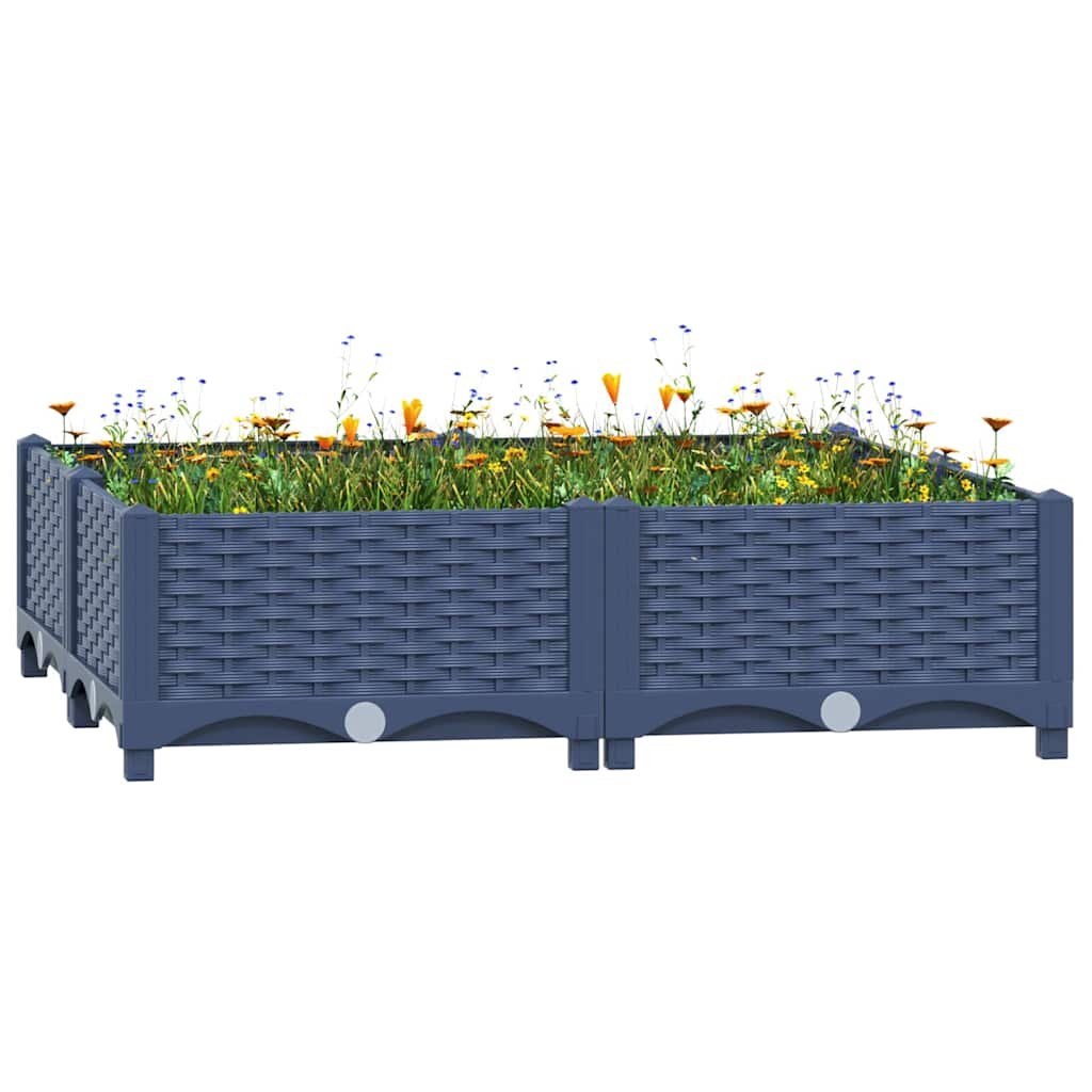 Høybed 80x80x23 cm polypropylen