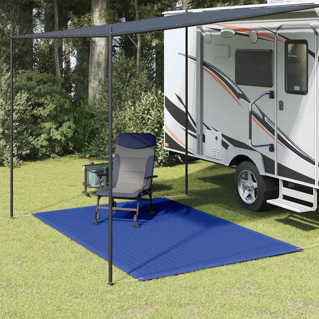 Teltteppe 200x300 cm blå HDPE vidaXL