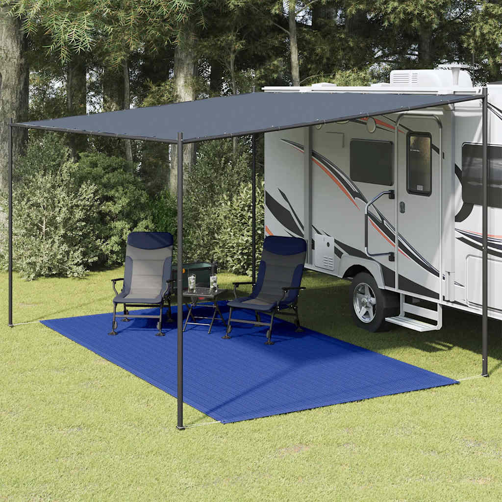 Teltteppe 200x400 cm blå HDPE vidaXL