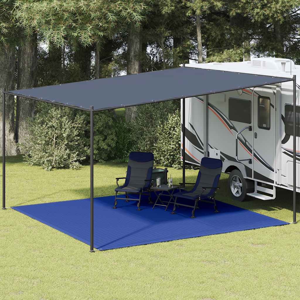 Teltteppe 400x400 cm blå HDPE