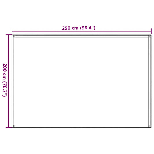 Teltteppe 250x200 cm gråbrun