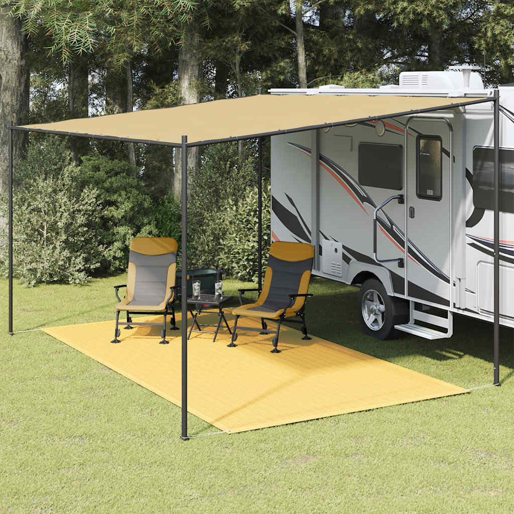 Teltteppe 200x400 cm beige vidaXL