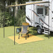 Teltteppe beige 250x250 cm HDPE vidaXL