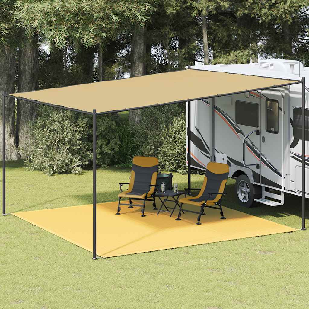 Teltteppe 400x400 cm beige vidaXL