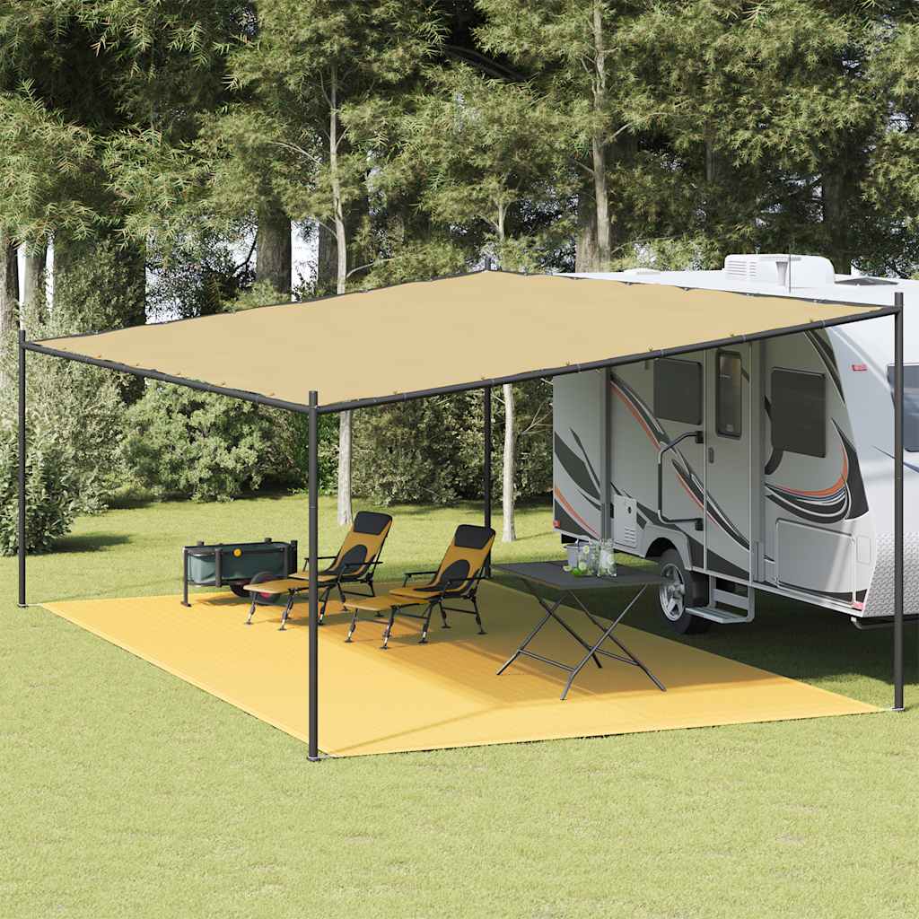 Teltteppe 400x700 cm beige vidaXL