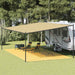 Teltteppe beige 400x800 cm HDPE vidaXL