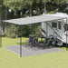 Teltteppe antrasitt og hvit 400x400 cm HDPE