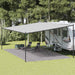 Teltteppe antrasitt og hvit 400x700 cm HDPE