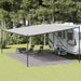 Teltteppe antrasitt og hvit 400x800 cm HDPE