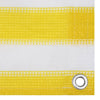 Balkongskjerm gul og hvit 120x600 cm HDPE