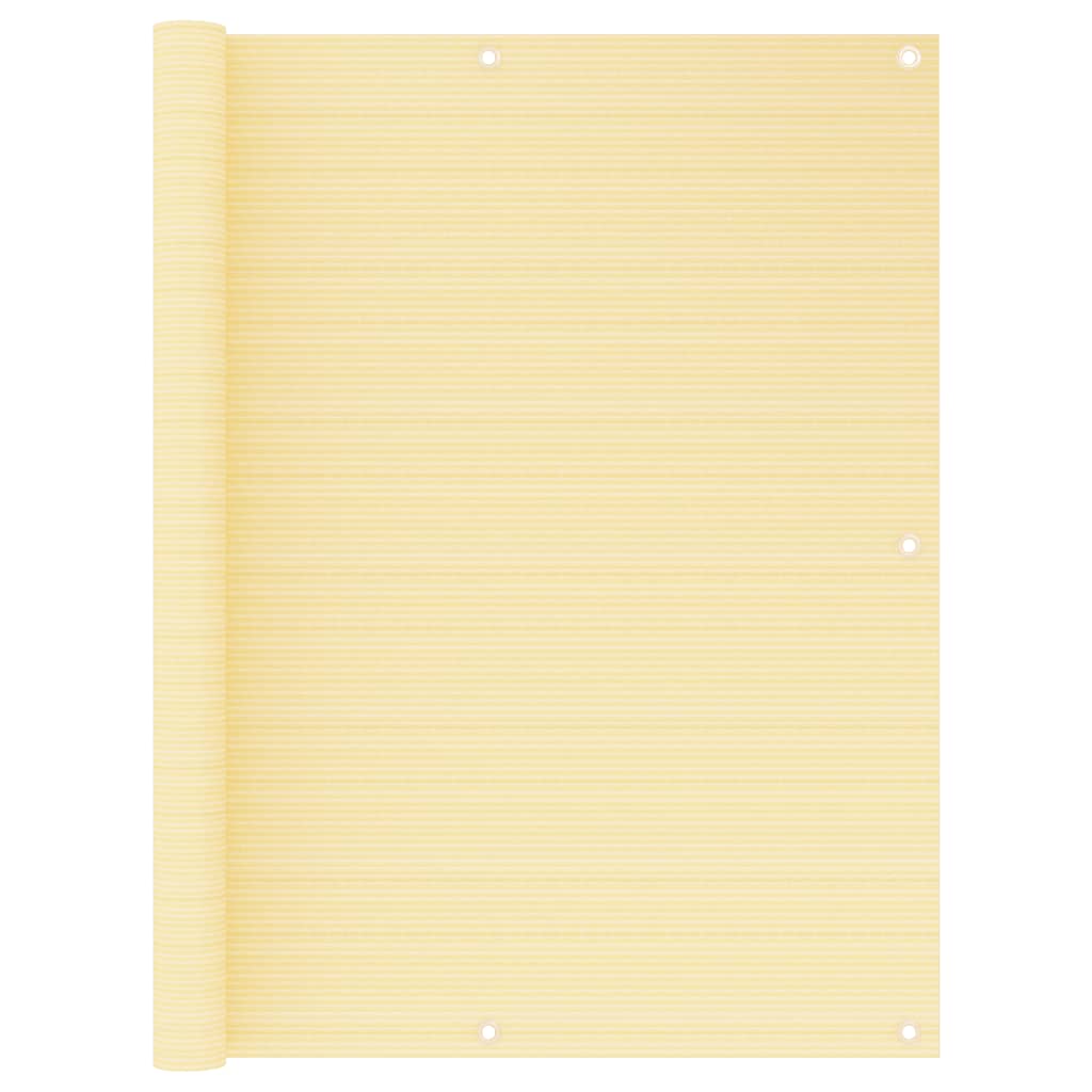 Balkongskjerm beige 120x300 cm HDPE