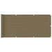 Balkongskjerm gråbrun 75x600 cm HDPE