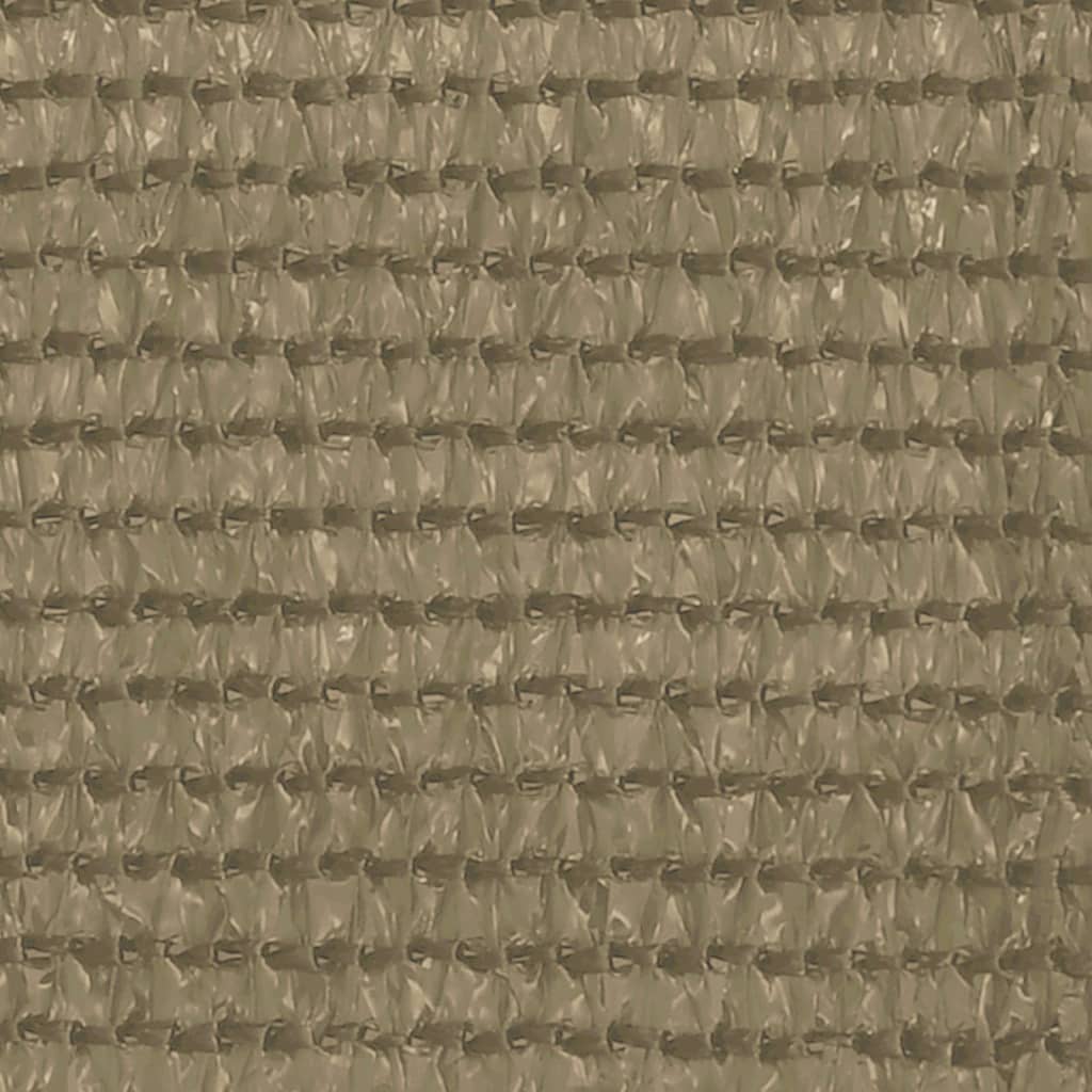Balkongskjerm gråbrun 120x500 cm HDPE