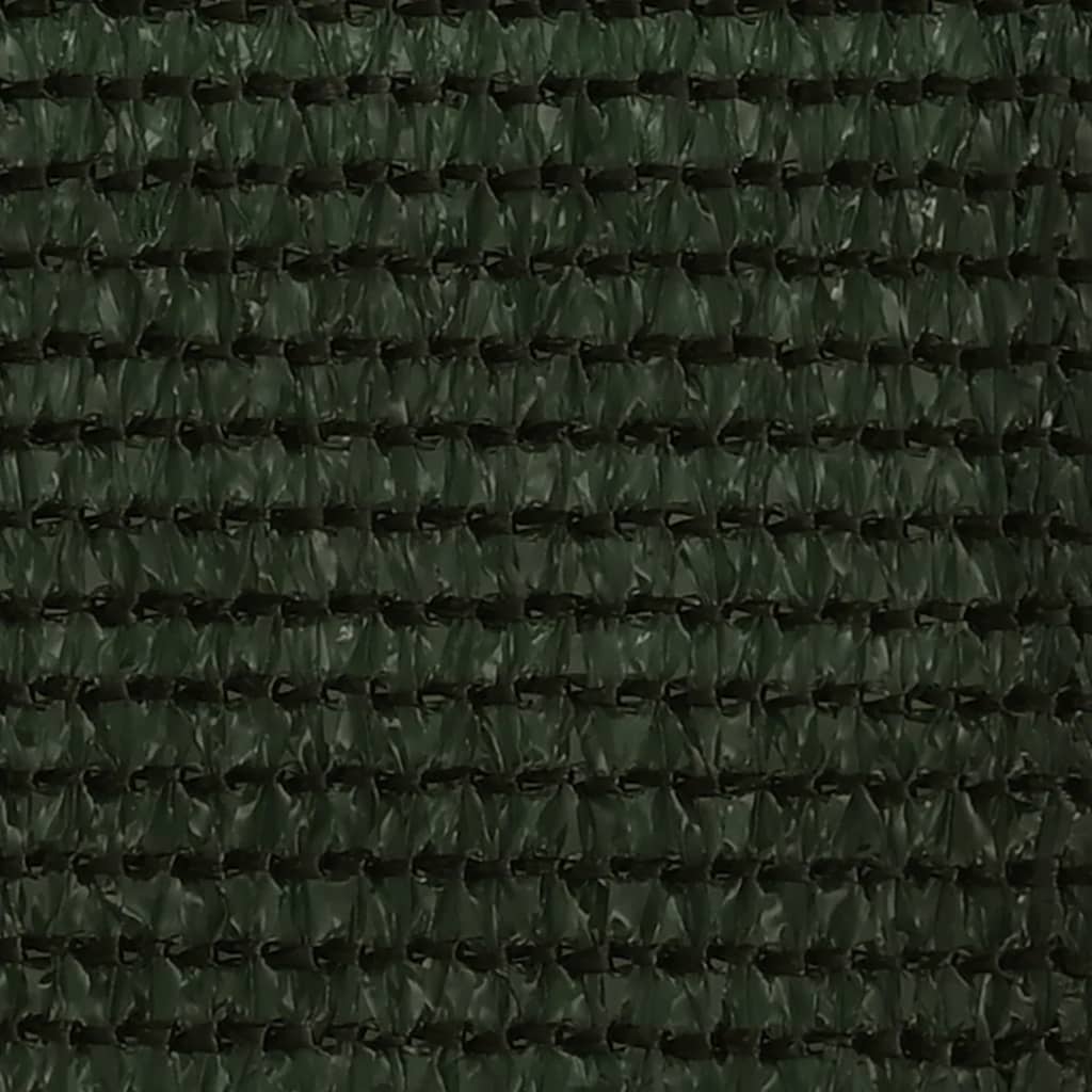 Balkongskjerm mørkegrønn 75x400 cm HDPE