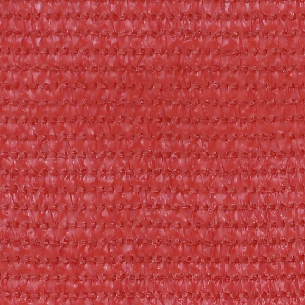 Balkongskjerm rød 120x500 cm HDPE