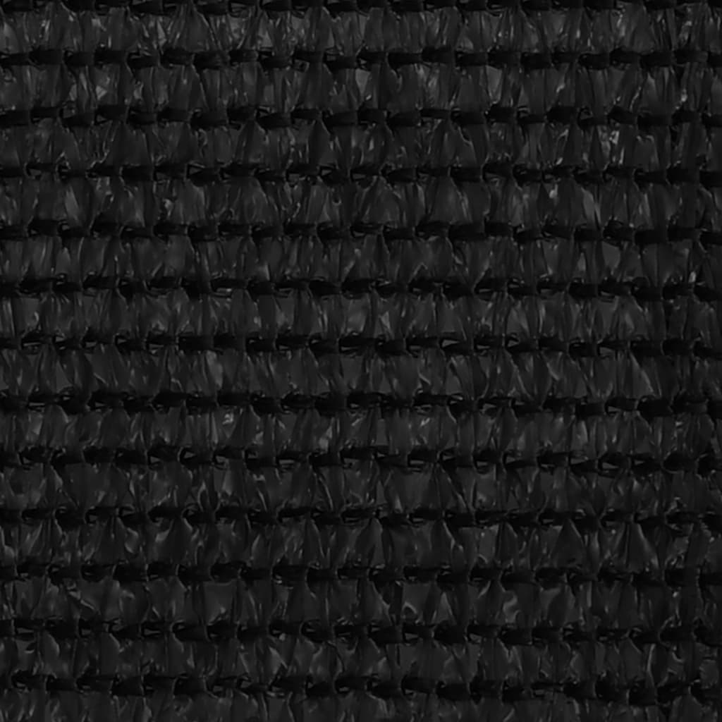 Balkongskjerm svart 90x600 cm HDPE