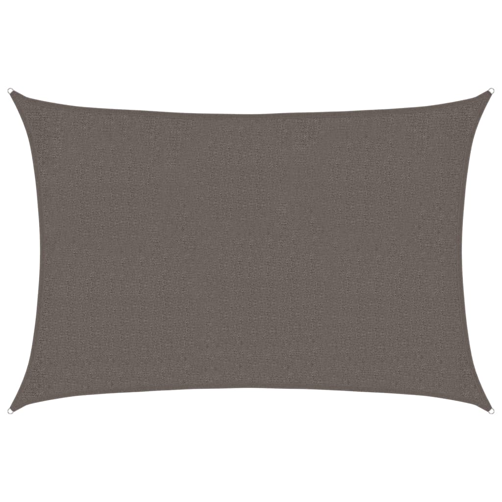 Solseil 160 g/m² antrasitt 2x2,5 m HDPE vidaXL