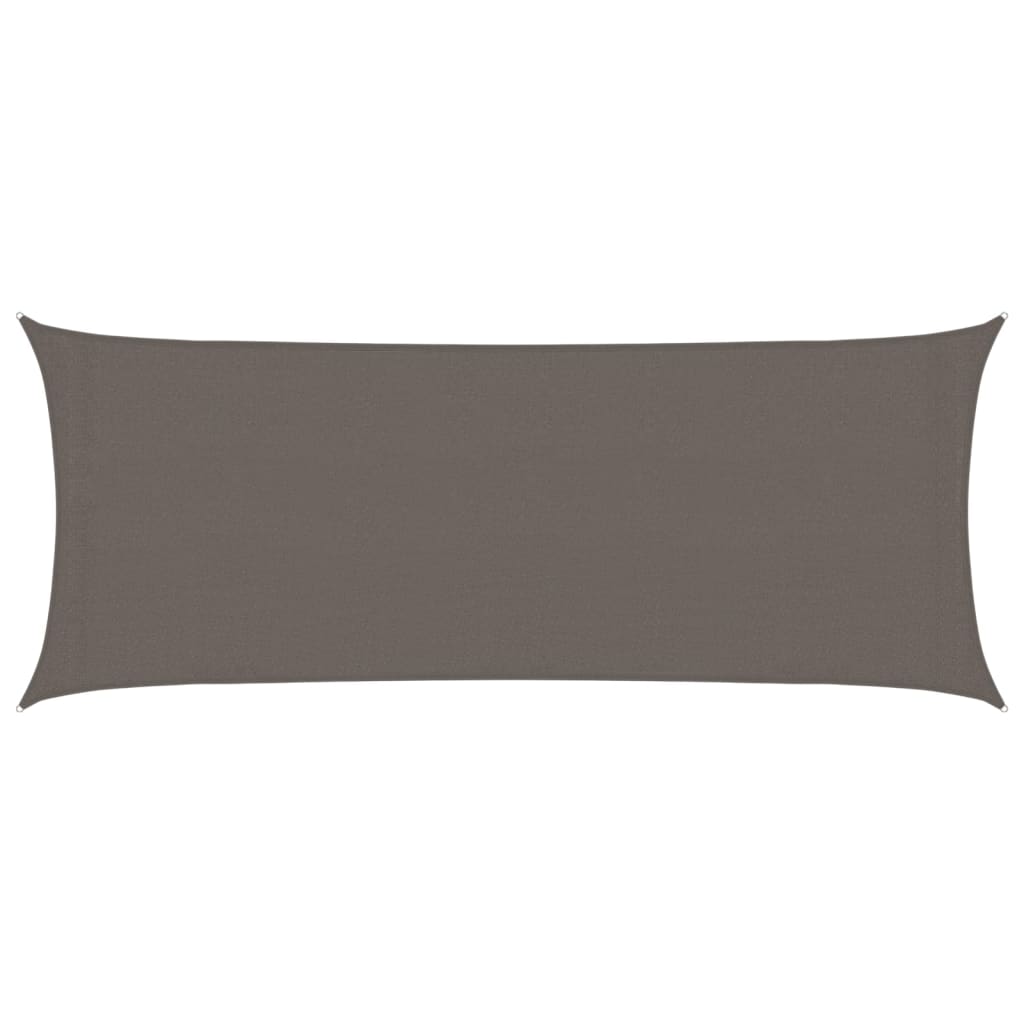 Solseil 160 g/m² antrasitt 2x5 m HDPE vidaXL