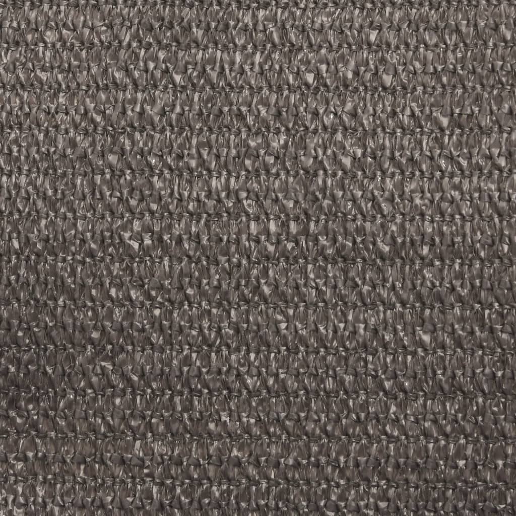 Solseil 160 g/m² antrasitt 3,5x5 m HDPE vidaXL