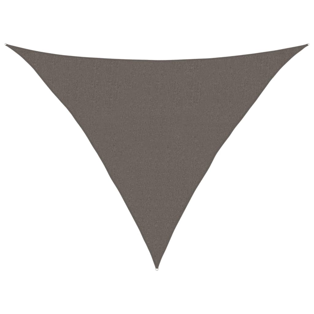 Solseil 160 g/m² antrasitt 2,5x2,5x3,5 m HDPE vidaXL