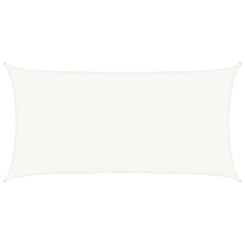 Solseil 160 g/m² hvit 2x3,5 m HDPE vidaXL