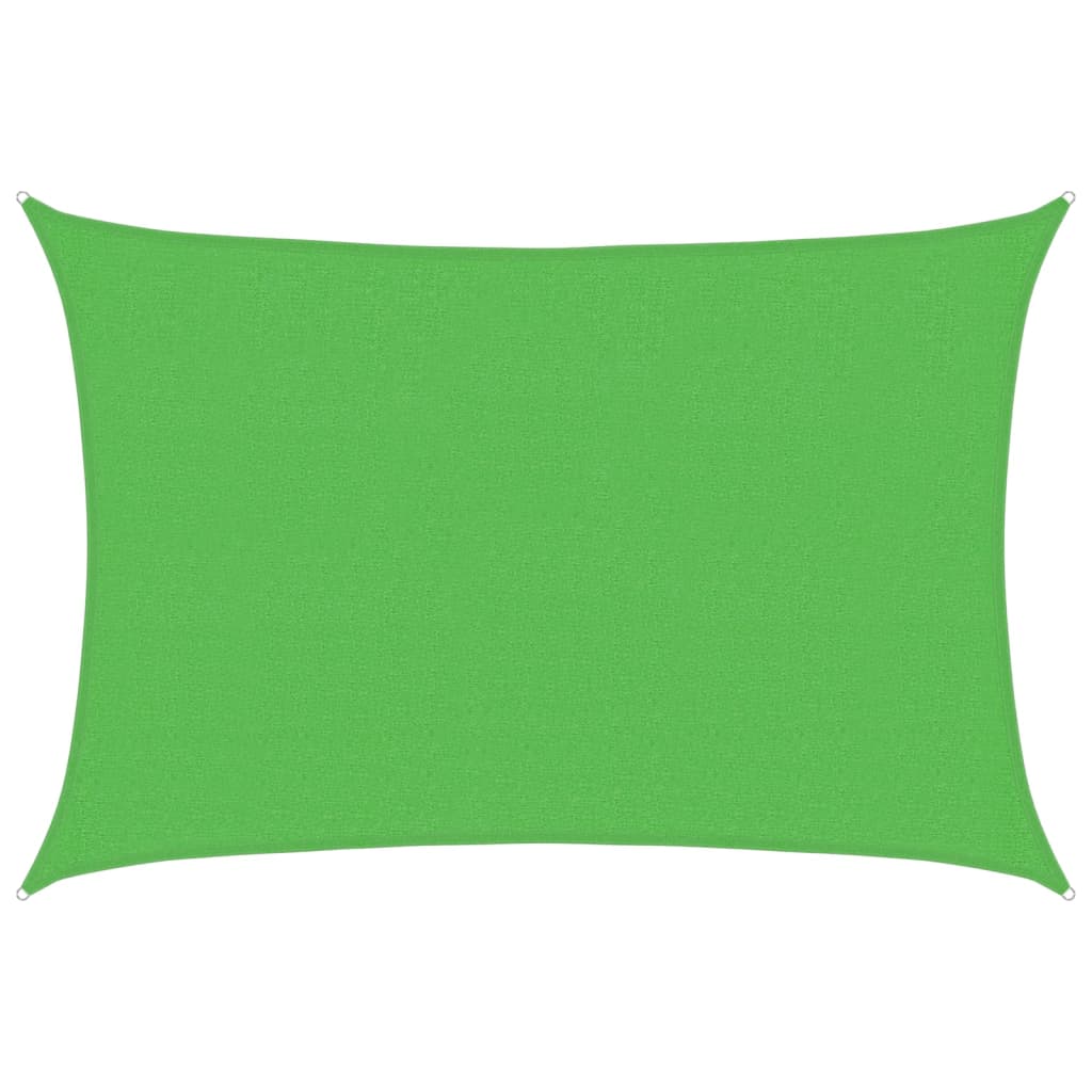 Solseil 160 g/m² lysegrønn 2,5x3,5 m HDPE