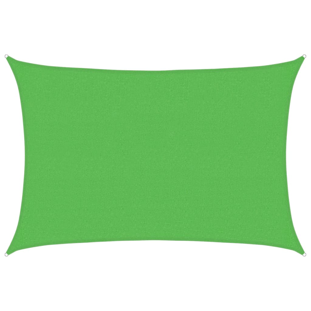 Solseil 160 g/m² lysegrønn 2,5x4 m HDPE