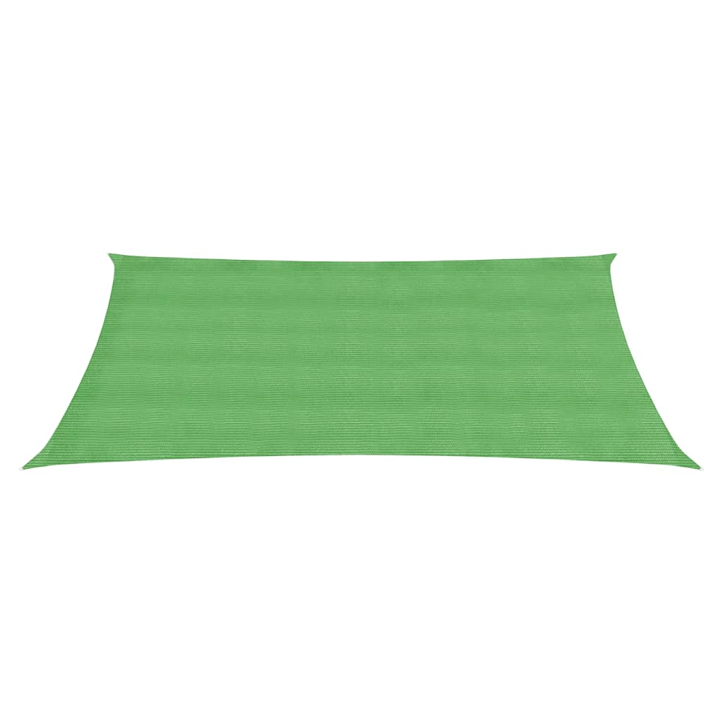 Solseil 160 g/m² rektangulær lysegrønn 2,5x5 m HDPE