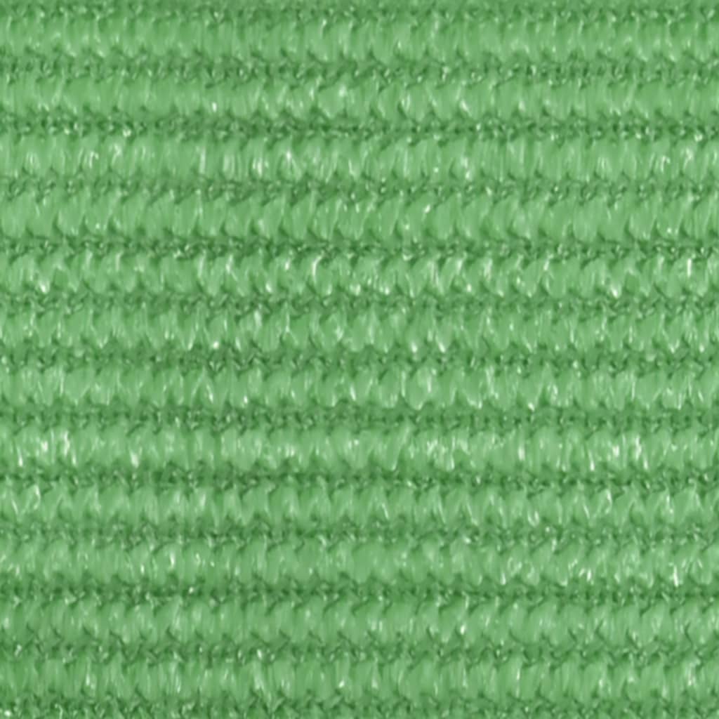 Solseil 160 g/m² rektangulær lysegrønn 2,5x5 m HDPE