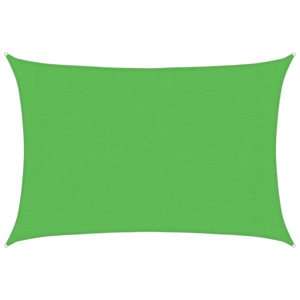 Solseil 160 g/m² lysegrønn 3x4 m HDPE