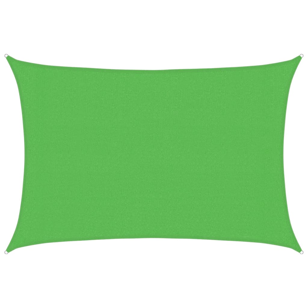 Solseil 160 g/m² lysegrønn 3x4,5 m HDPE