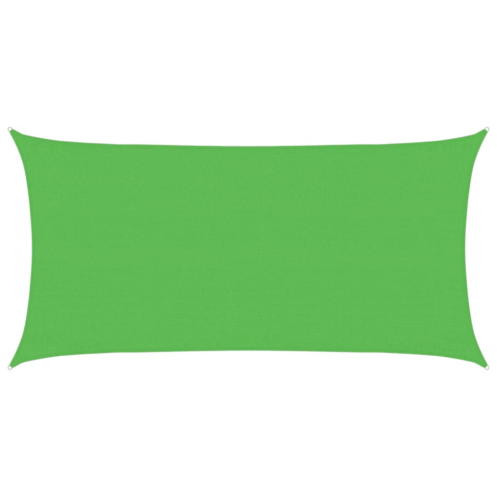 Solseil 160 g/m² lysegrønn 3x6 m HDPE