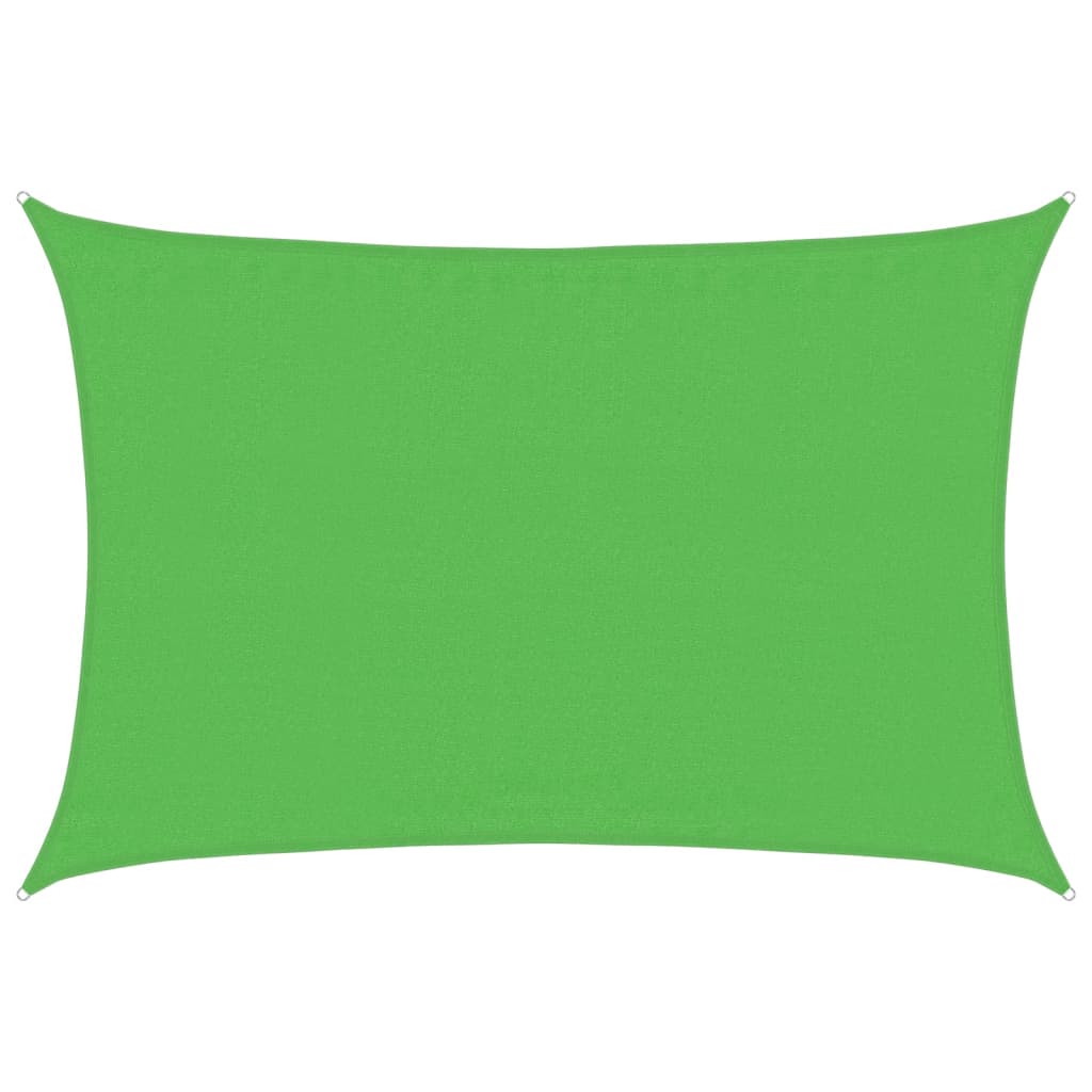 Solseil 160 g/m² lysegrønn 3,5x5 m HDPE