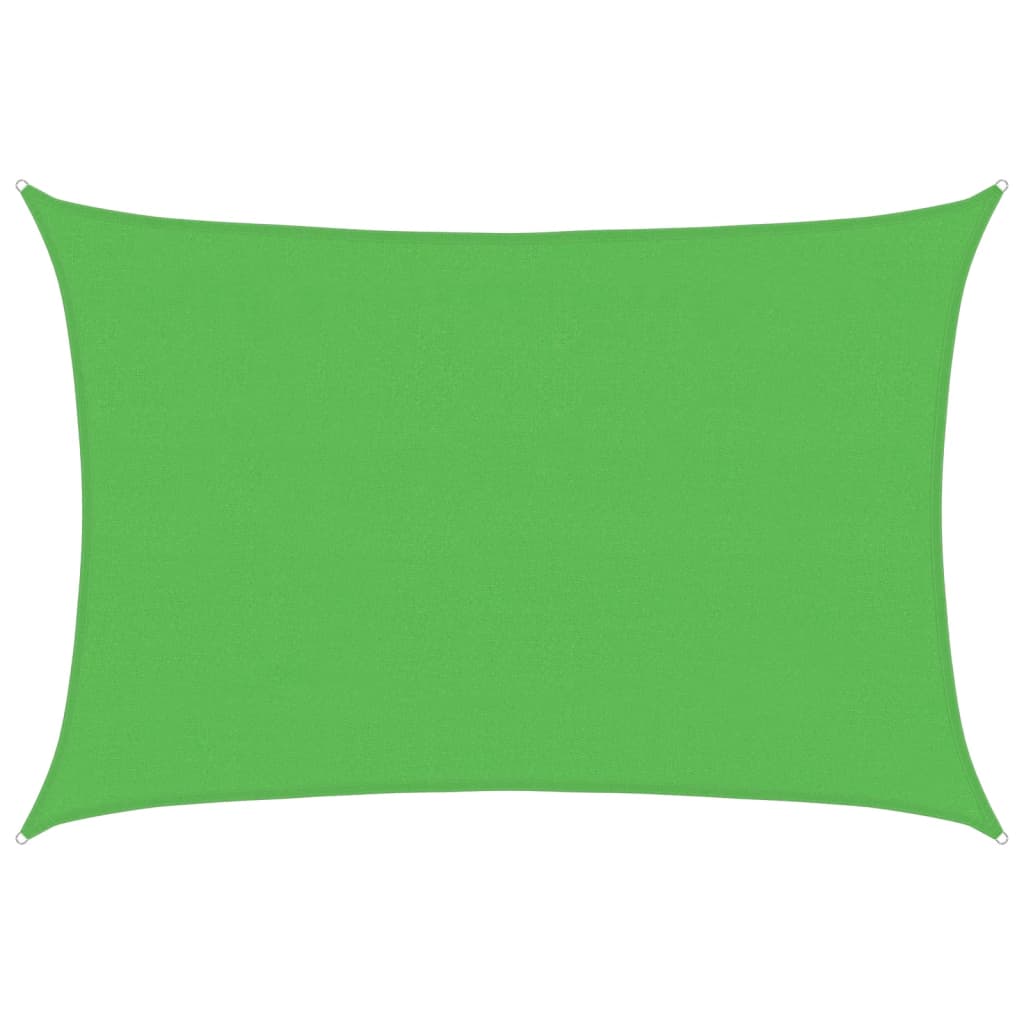 Solseil 160 g/m² lysegrønn 4x6 m HDPE