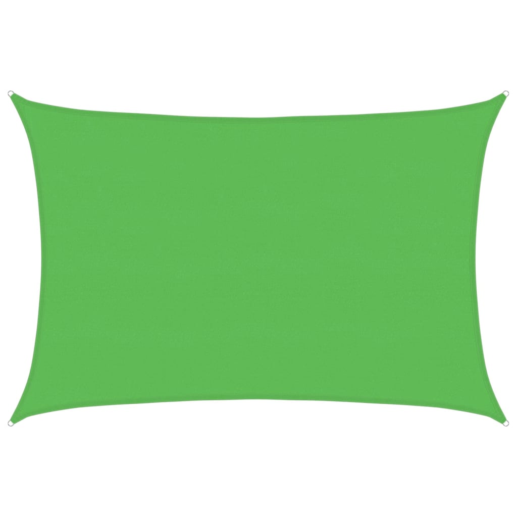 Solseil 160 g/m² lysegrønn 5x7 m HDPE