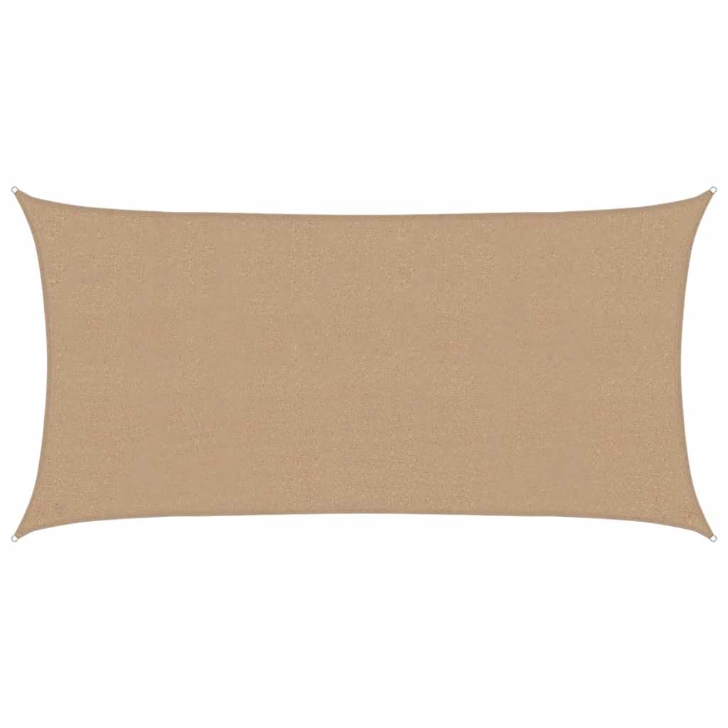 Solseil 160 g/m² gråbrun 2,5x4,5 m HDPE
