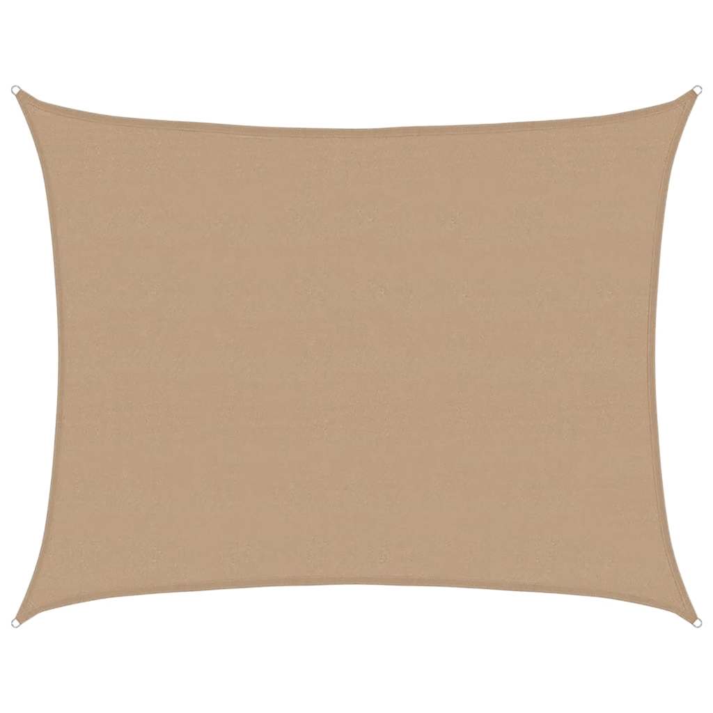 Solseil 160 g/m² gråbrun 6x7 m HDPE
