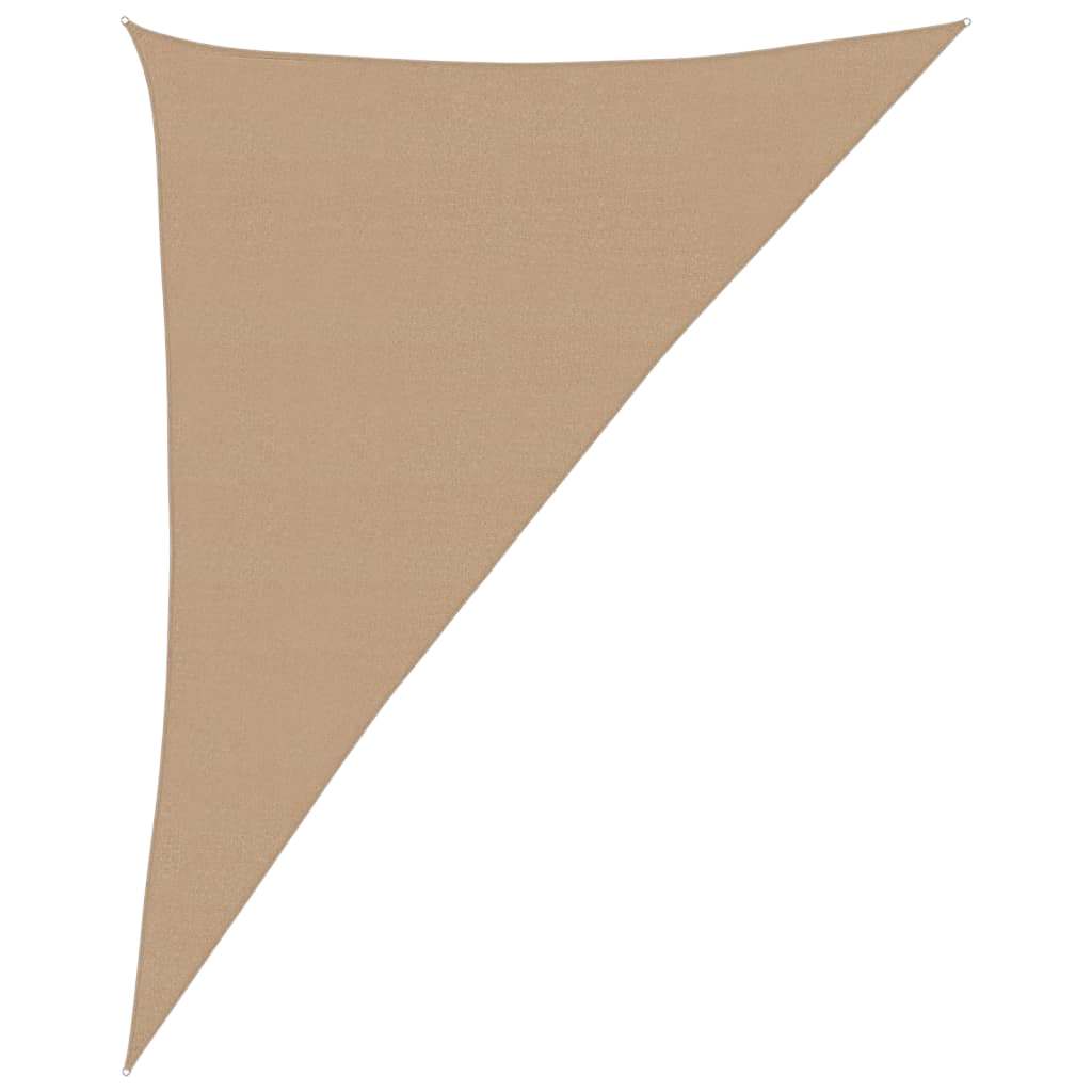 Solseil 160 g/m² gråbrun 4x5x6,8 m HDPE