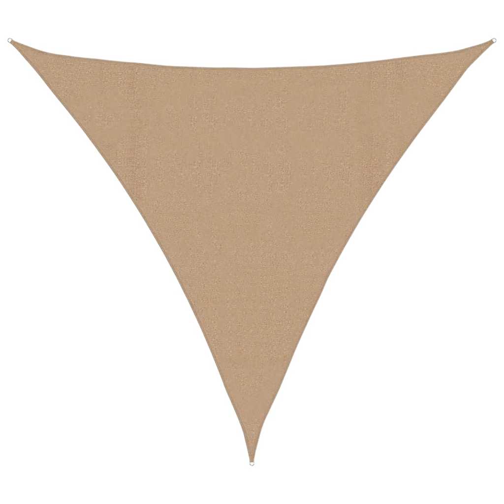 Solseil 160 g/m² gråbrun 6x6x6 m HDPE
