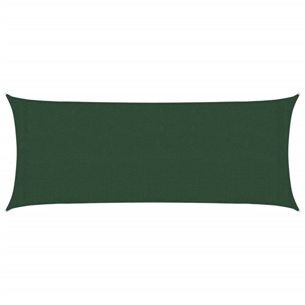 Solseil 160 g/m² mørkegrønn 2x4,5 m HDPE