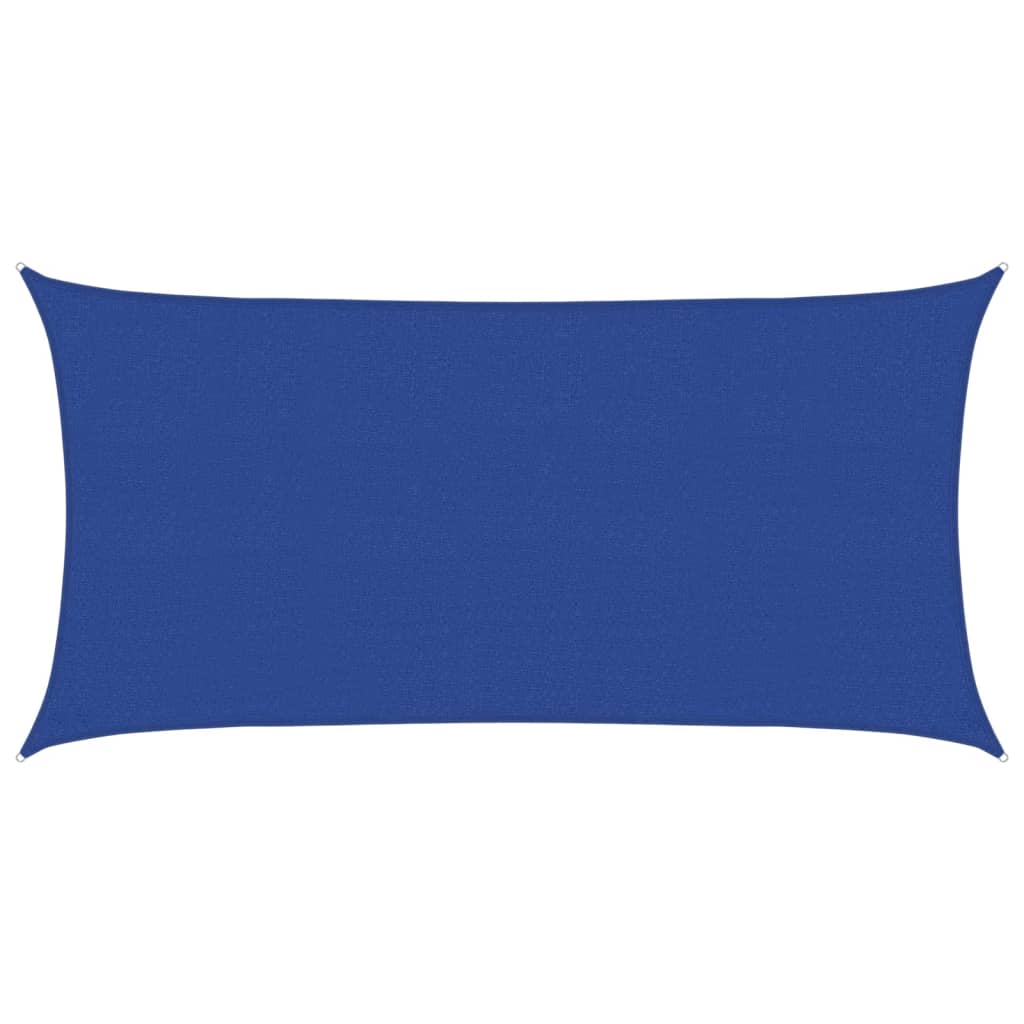 Solseil 160 g/m² blå 2x3,5 m HDPE