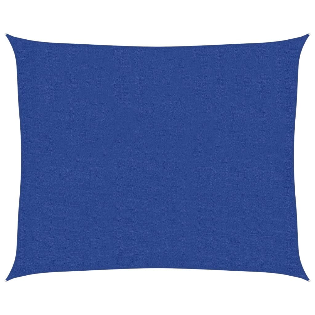 Solseil 160 g/m² blå 2,5x3 m HDPE