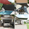 Solseil 160 g/m² trekantet blå 6x6x6 m HDPE