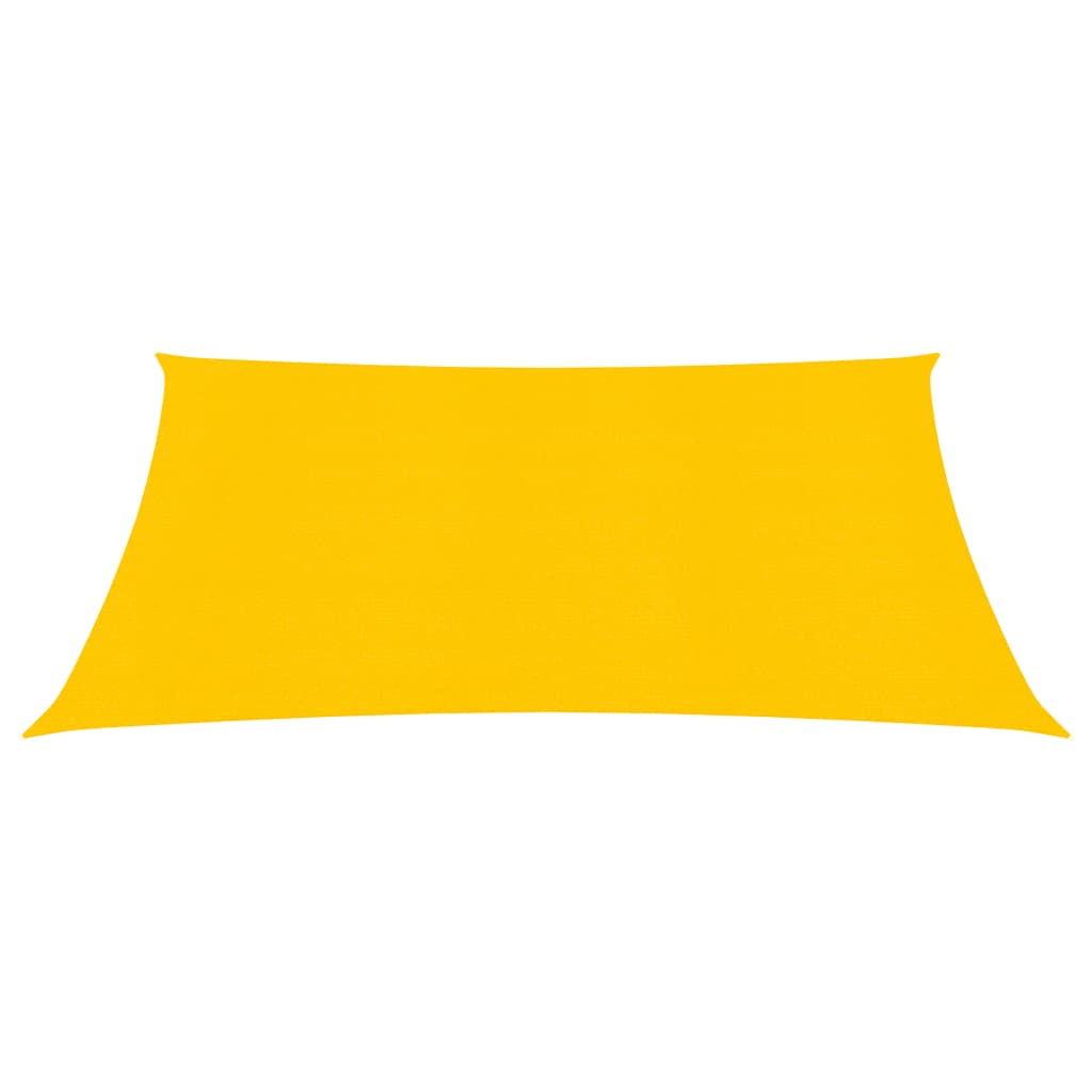 Solseil 160 g/m² firkantet gul 4x4 m HDPE