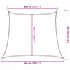 Solseil 160 g/m² trapesformet gul 4/5x4 m HDPE